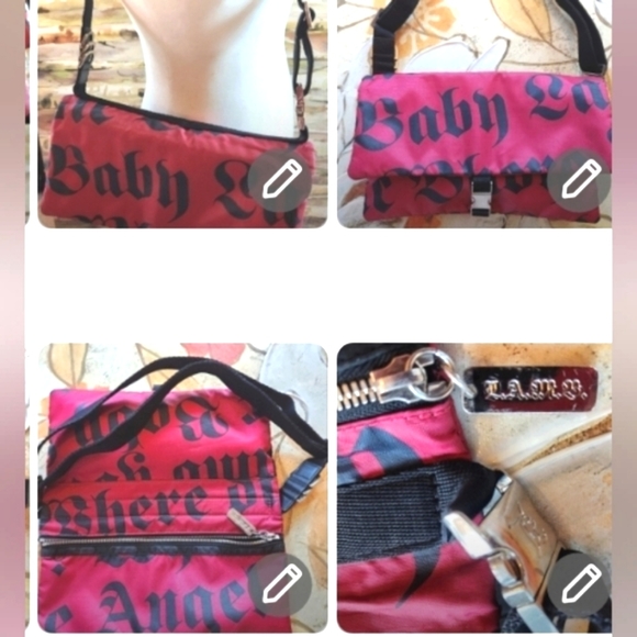 L.A.M.B. Gwen Stefani Makeup LeSportsac Red Rare Double Bum Waist Fanny Belt Bag - Picture 6 of 16
